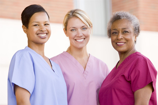 Group of hospice nursing employees