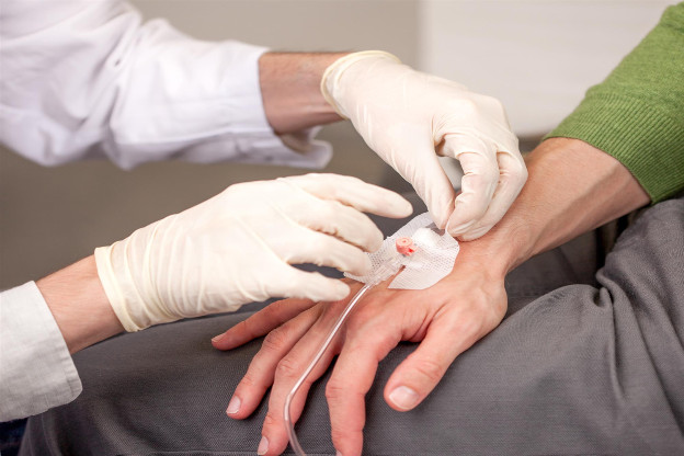 Doctor providing treatment to patient